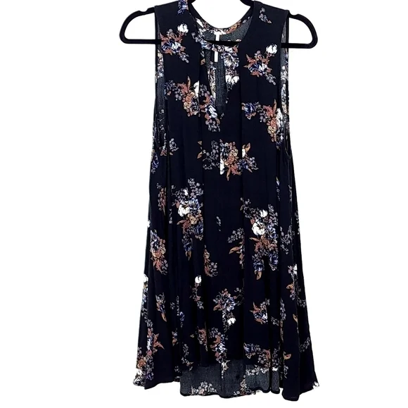 Free People Printed Snap Out Of It Rayon Dress / tunic size Medium - Picture 9 of 12